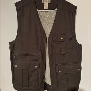 Duluth Trading Co Men's Dark Brown Utility Vest